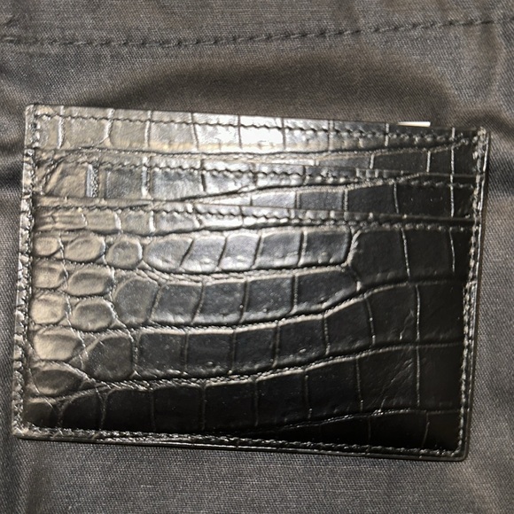 New ysl monogram card case croc - Picture 4 of 9